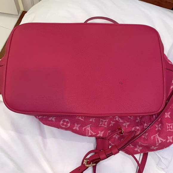 Louis Vuitton Bag Pink Denim Neverfull - Picture 10 of 14